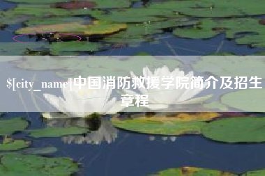 哈密中国消防救援学院简介及招生章程