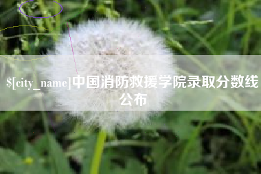 哈密中国消防救援学院录取分数线公布
