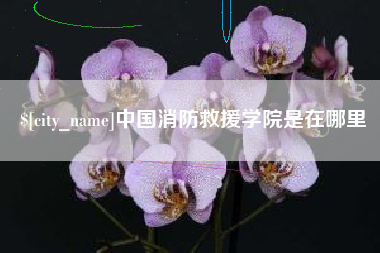 哈密中国消防救援学院是在哪里