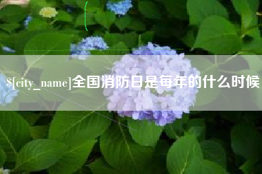 哈密全国消防日是每年的什么时候