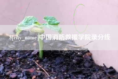 哈密中国消防救援学院录分线