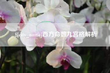 哈密西方命数九宫格解析