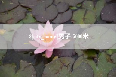 哈密男子 5000米