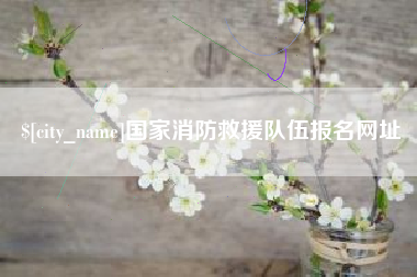 哈密国家消防救援队伍报名网址