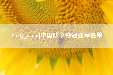 哈密中国队争夺冠亚军名单