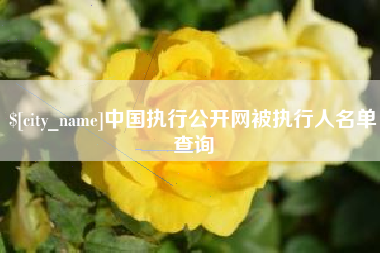 哈密中国执行公开网被执行人名单查询