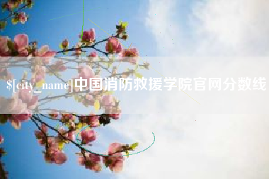 哈密中国消防救援学院官网分数线
