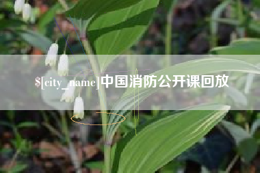 哈密中国消防公开课回放