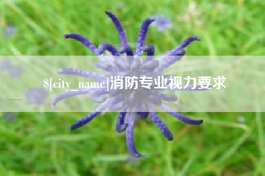 哈密消防专业视力要求