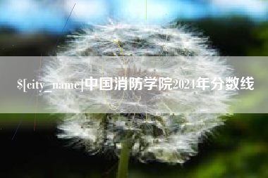 哈密中国消防学院2024年分数线