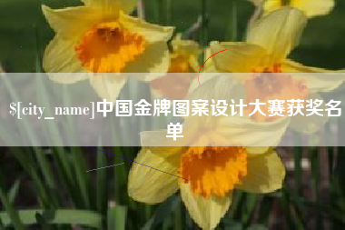 哈密中国金牌图案设计大赛获奖名单