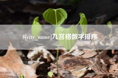 哈密九宫格数字排序