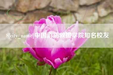 哈密中国消防救援学院知名校友