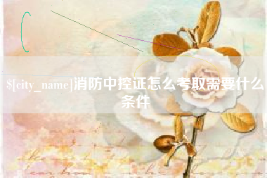 哈密消防中控证怎么考取需要什么条件
