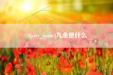 哈密九金是什么