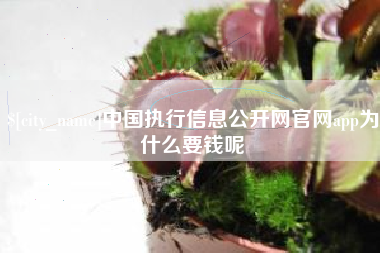 哈密中国执行信息公开网官网app为什么要钱呢