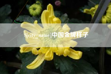 哈密中国金牌样子