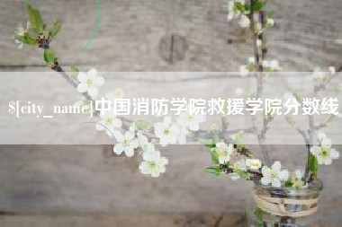 哈密中国消防学院救援学院分数线
